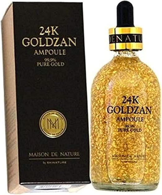 24K GOLDZAN Premium Ampoule – 99.9% Pure Gold Brightening & Anti-Aging Serum