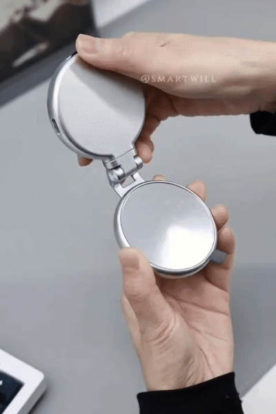 Magnetic Selfie Ring Light with Built-in Mirror – Perfect Lighting for Flawless Photos & Videos